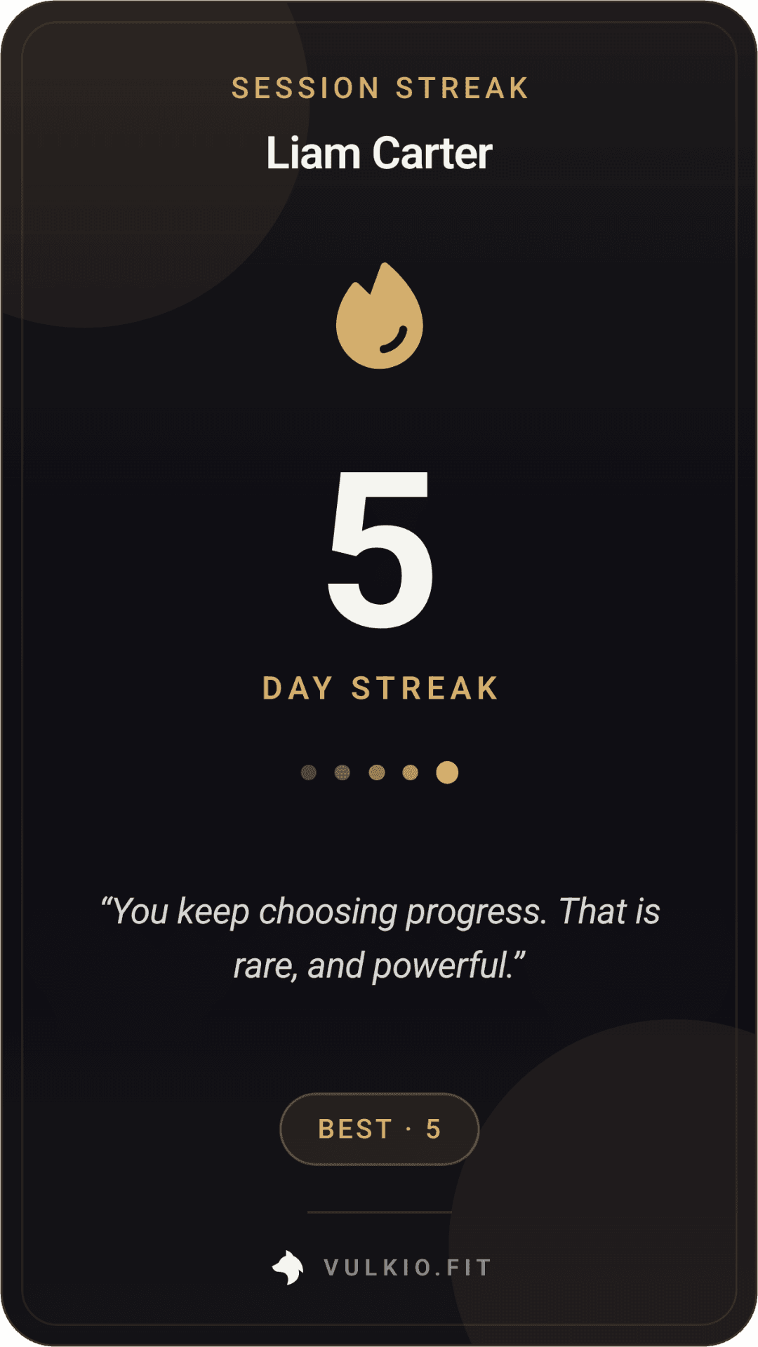 Progress worth sharing, ecranul 1