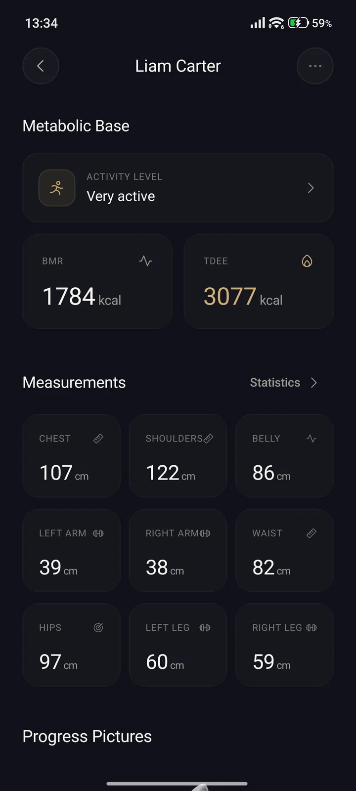 Body measurements