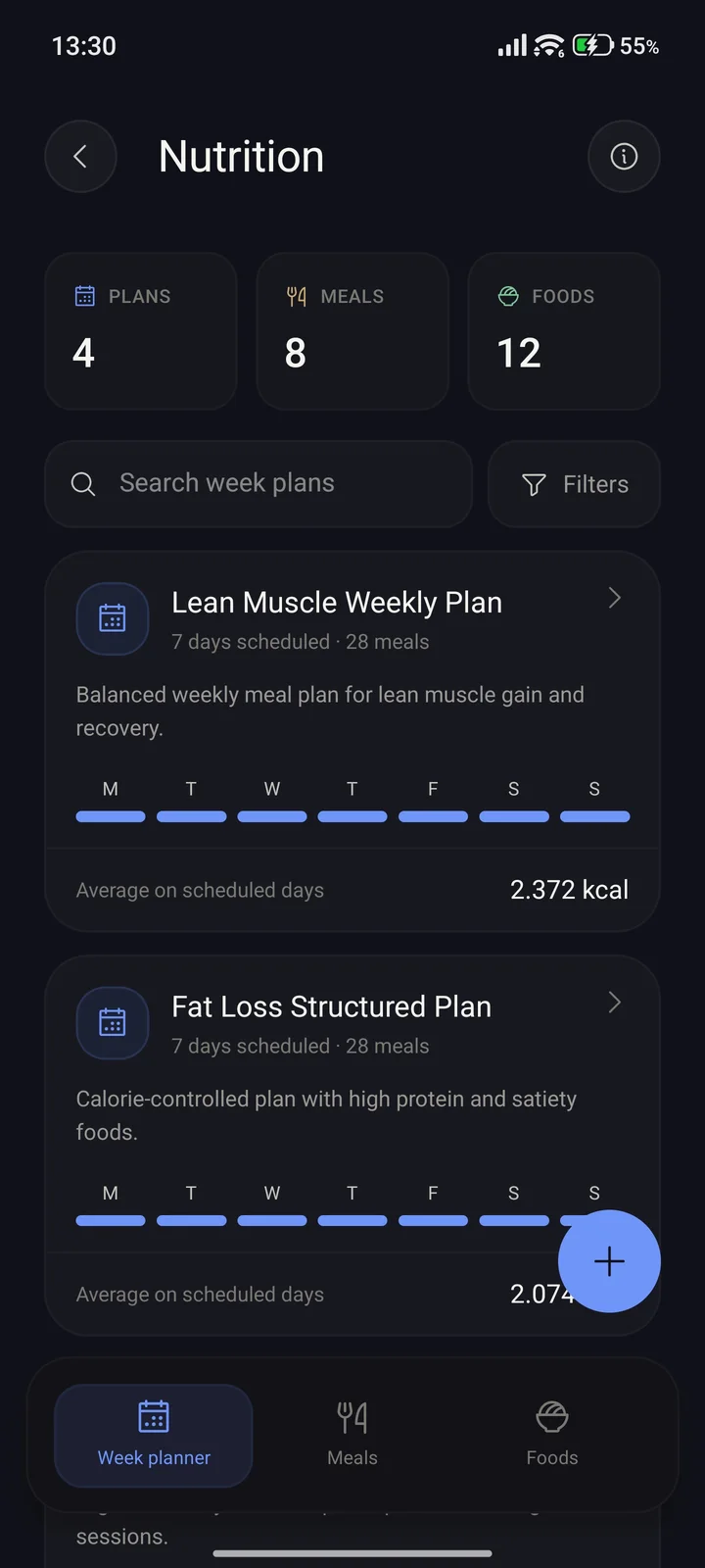 Nutrition plans