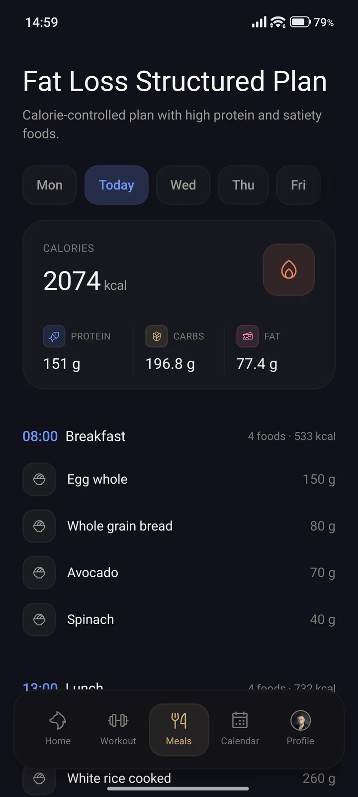 Plan alimentar în Vulkio